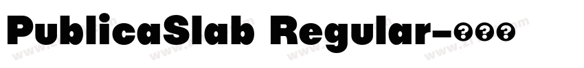 PublicaSlab Regular字体转换